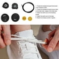 thumbnail image 3 of Cordones De Zapatos Con Hebilla Automática, Cordones Sin Cordones Con Hebilla Giratoria Negra, Tamaño S Firme Para Caminar, 3 of 7