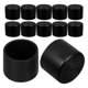 thumbnail image 3 of 20 protectores redondos antideslizantes para patas de silla, de PVC, para suelos de madera, 22 mm, color negro, 3 of 8