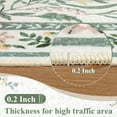 thumbnail image 4 of LOKHOM 5'x 7' Floral Washable Area Rugs for Living Room, Non Slip Low Pile Floor Carpet Soft Distressed Rug for Bedroom, Dining Room, Green, 4 of 8
