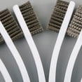 thumbnail image 2 of Becaristey White Metal Cleaning Brush With Plastic Handle Effective Cleaning Easy Storage Easy To And Storage Copper wire, 2 of 6