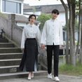 thumbnail image 2 of Nueva pareja de estilo chino viste ropa de clase estilo retro chino actuación escuela secundaria universidad estilo retro República de China camisa de cuello alto de actuación, 2 of 5