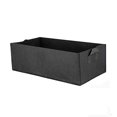 thumbnail image 2 of Luxcidy Felt Grow Bag Rectangle Planting Nursery Pot Outdoor Garden Flower Planting Bag with Handle Garden Vegetable Planting Container (Black), 2 of 8