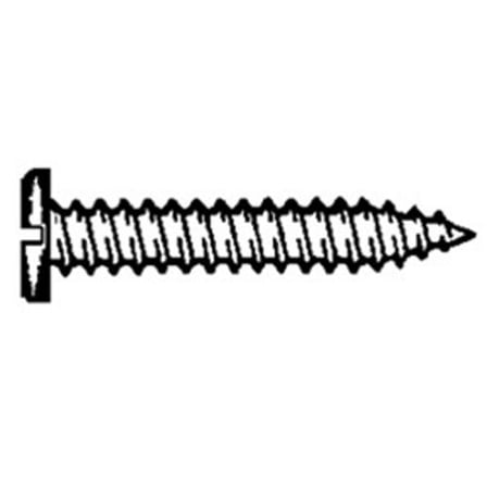 Clipsandfasteners Inc 100 #14 X 5/8" Zinc Slotted Pan Head Tapping Screws