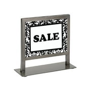 Boutique Raw Steel Countertop Sign Holder - 7 1/4" X 7"