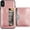 Rose Gold, variant on Card Slot Holder Wallet Case for iPhone Xs iPhone X, Premium PU Leather Case Kickstand with Hidden Magnetic Closure Flip Durable Shockproof Protective Cover for iPhone Xs/iPhone X - Brown
