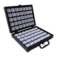 thumbnail image 4 of Caja de joyería de cuero sintético de lujo con forma de tarro para exhibir gemas sueltas 280x220x70mm, 4 of 9