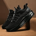 thumbnail image 2 of Aoplus Air Cushion Casual Sneakers Lightweight Breathable with Cushioned Sole Round Toe Unisex Walking Shoes Wide Width for Daily Comfort, 2 of 12