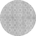 thumbnail image 1 of Ahgly Company Indoor Round Abstract Gray Modern Area Rugs, 8' Round, 1 of 4