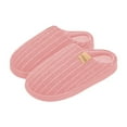 thumbnail image 3 of Women Men Plush Soft Slippers Fall Winter Warm Slip On House Shoes Anti-Skid Indoor Outdoor Dearfoams Slippers for Women Men,Color:Pink,Size:5-6, 3 of 5