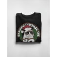 thumbnail image 3 of Grumpy Cat With A Wreath  Sweatshirt Women -T-Line Designs, Female 4X-Large, 3 of 4