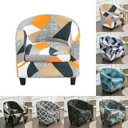 Eurhowing 2-Piece Club Chair Slipcover with Cushion Cover, Stretchable Tub Chair Sofa Couch Covers, Elastic Armchair Cover, 1-Pack