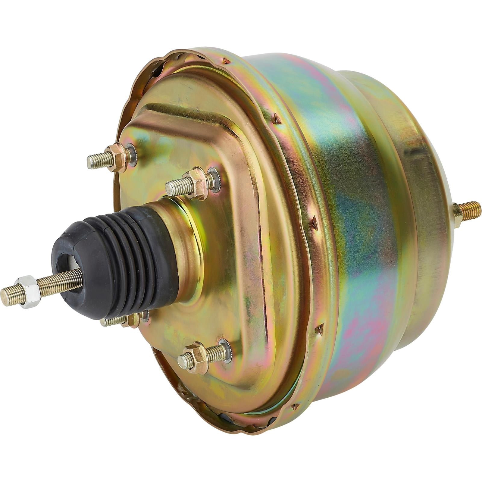 Speedway Motors Dual 8-Inch Brake Booster and 1-Inch Bore Master Cylinder Combo, Compact Under-Floor or Firewall Mount with 3/8-24 Ports and 4-Bolt 3-3/8 Inch Pattern