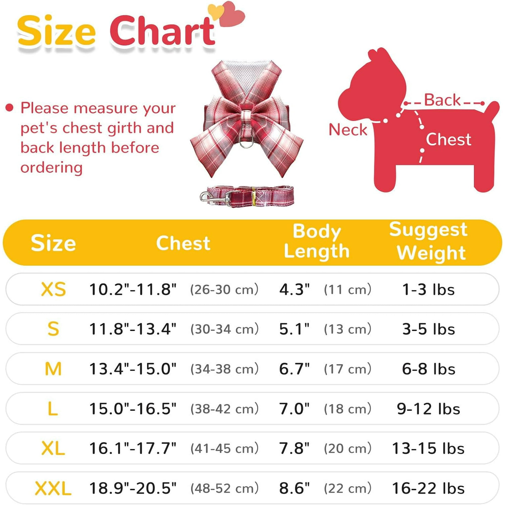 Dog Harness for Small Dogs with Bow Small Harness for Girl Dogs with D Ring Soft Mesh Adjustable Harness Set Puppy Pet Harness and Leash Red XL Walmart