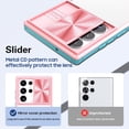 thumbnail image 4 of Compatible with Samsung Galaxy S23 Ultra Case Shockproof, Samsung S23 Ultra Phone Case Silicone with Slide Camera Lens Protector Cover Transparent Protective Cases for Women Girls (Pink Cyan), 4 of 12