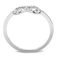 thumbnail image 4 of Rings for Women Silver 316L Stainless Steel DA125 - AAA Grade Cubic Zirconia in Clear, 4 of 6