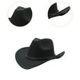 thumbnail image 6 of Segolike Cowboy Hat Decorative Headwear for Party Women Men Holiday Role Play Performance Black, 6 of 8