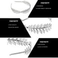 thumbnail image 4 of European Greek Goddess Headband Metallic Gold Silver Leaves Branch Crown Hair Band Wedding Bridal Tiara Shimmer Hair Accessories, 4 of 6