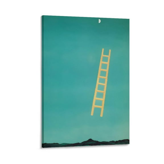 Ladder To The Moon by Georgia O Keeffe Print American Artist Poster Wall Art Picture Painting Poster Canvas Print Posters Artworks Bedroom Living Room Decor 24x36inch(60x90cm)