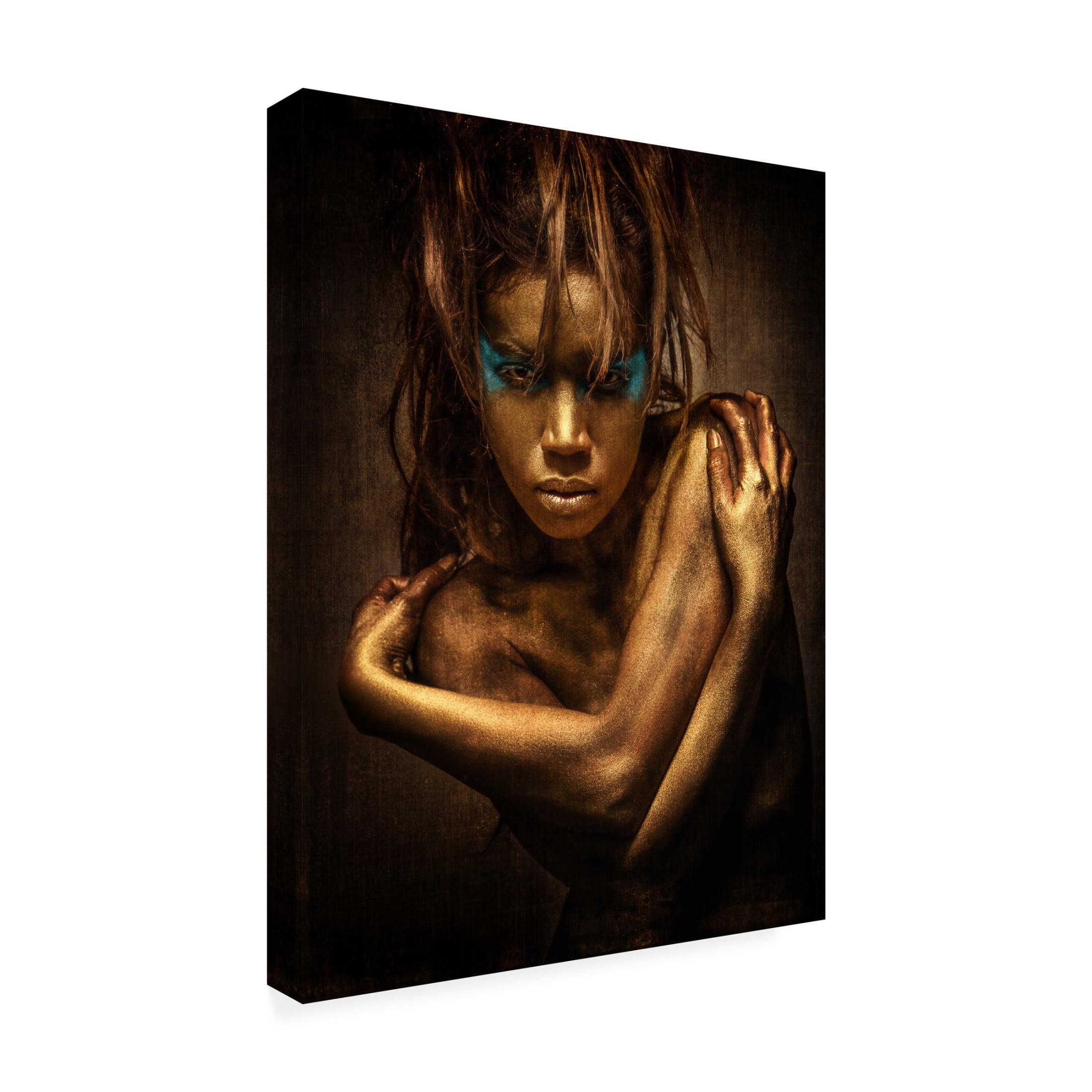 Canvas Wall Art - Siegart  'Golden Girl' Wall Art for Living Room, Bedroom, or Office Décor by Trademark Fine Art - 24 x 32 Inches