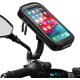 thumbnail image 1 of Soporte impermeable para teléfono de motocicleta con rotación de 360°, soporte para teléfono inteligente con cubierta para lluvia, soporte para teléfono para espejo retrovisor de motocicleta de hasta, 1 of 5