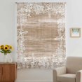 thumbnail image 3 of Brown Coastal Sheer Curtains 63 Inches Long, Summer Ocean Sea Ombre Starfish Corals Light Filering Curtains, Breathable Simi Curtain Privacy Drapes for Living Room Lightweight Window Treatment, 3 of 9