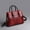 Burgundy, variant on Women Leather Handbags Women Alligator Luxury Handbags Women Bags Designer Handbags High Quality Women Messenger Bag Retro Totes