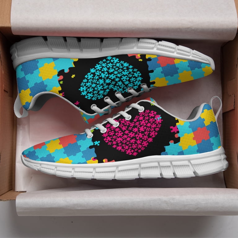 Autism Shoes Women Men Running Sneakers Autism Awareness  display picture 1