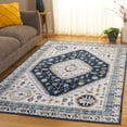 thumbnail image 3 of SAFAVIEH Bayside Sherwood Oriental Polyester Area Rug, Navy/Blue, 9' x 12', 3 of 11