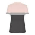 thumbnail image 4 of Plus Size Tops for Women Summer Outfits Fashion Gradient Color T Shirts V Neck Short Sleeve Tunic Tee Blouse (2XL, Pink 01), 4 of 5