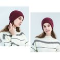 thumbnail image 4 of Beanie Hat Warm Unisex Solid Color Knit Cuffed Beanie Hat Watch Cap for Winter, 4 of 10