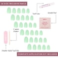 thumbnail image 5 of Glamnetic Press-On Nails – Mint Green | Pastel Green Short Oval Nails, "Salon Quality", 30 Count, 5 of 6