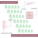 thumbnail image 4 of Press On Nails Glamnetic, verde menta, liso, opaco, corto, ovalado, 4 of 6