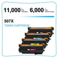 thumbnail image 3 of Cool Toner Compatible Toner Replacement for HP 507X CE400X CE401A CE402A CE403A High Yield (2 * Black, Cyan, Magenta, Yellow, 5-Pack), 3 of 5
