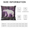 thumbnail image 5 of Shangniulu Wild Bear Pillow Cover Jungle Animal Botanical Trees Decor Cushion Case for Room Decor Sofa Lodge Cabin Rustic Style Soft Cushion Cover for Kids Teens Adults, 5 of 5