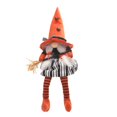 thumbnail image 2 of Halloween Plush Gnome, Handmade Swedish Tomte Elf Scandinavian Nisse Plush Gnomes Ornaments for Halloween Farmhouse Home Kitchen Decor, 2 of 11