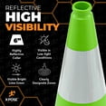 thumbnail image 4 of 18” Lime Green Traffic Cone - 6" Reflective Collar – 12 Pack - Multipurpose Premium PVC Safety Cone for Parking, Caution, Construction, Road Crews, Emergency Vehicle - Xpose Safety, 4 of 7