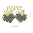 thumbnail image 2 of HEANUJJ 1Pack Happy New Year Eyeglasses Square Golden Photo Prop AC PC Material Decor, 2 of 4