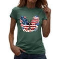 thumbnail image 2 of Vetsdori Short Sleeve T Shirts for Women Patriotic Red White and Blue Pullover July 4th Independence Day USA Years Anniversary Crew Neck,Casual Summer Womens Tops Graphic, 2 of 7