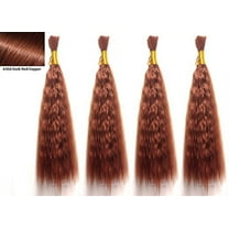 Wet and Wavy Bulk Virgin Remy Hair Synthetic Fibers for Box Braiding Crochet Braids MAKE WAVE by HOT WATER - 2 Pack DEAL Length 18 Inch ( #350)