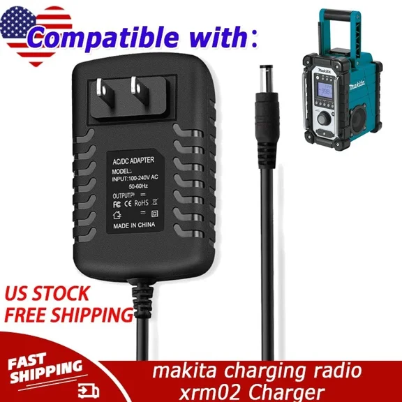 AC Adapter for makita charging radio xrm02