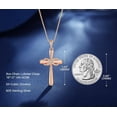 thumbnail image 4 of Infinity Cross Necklace for Women 925 Sterling Silver Danity Cross Pendant Necklace Christian Jewelry Baptism Gift 18''+2'' Chain, 4 of 5