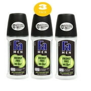 Fa Deodorant 1.7 Ounce Roll-on Mint Bergamot, Antiperspirant for Men - 50ml (3 Pack)