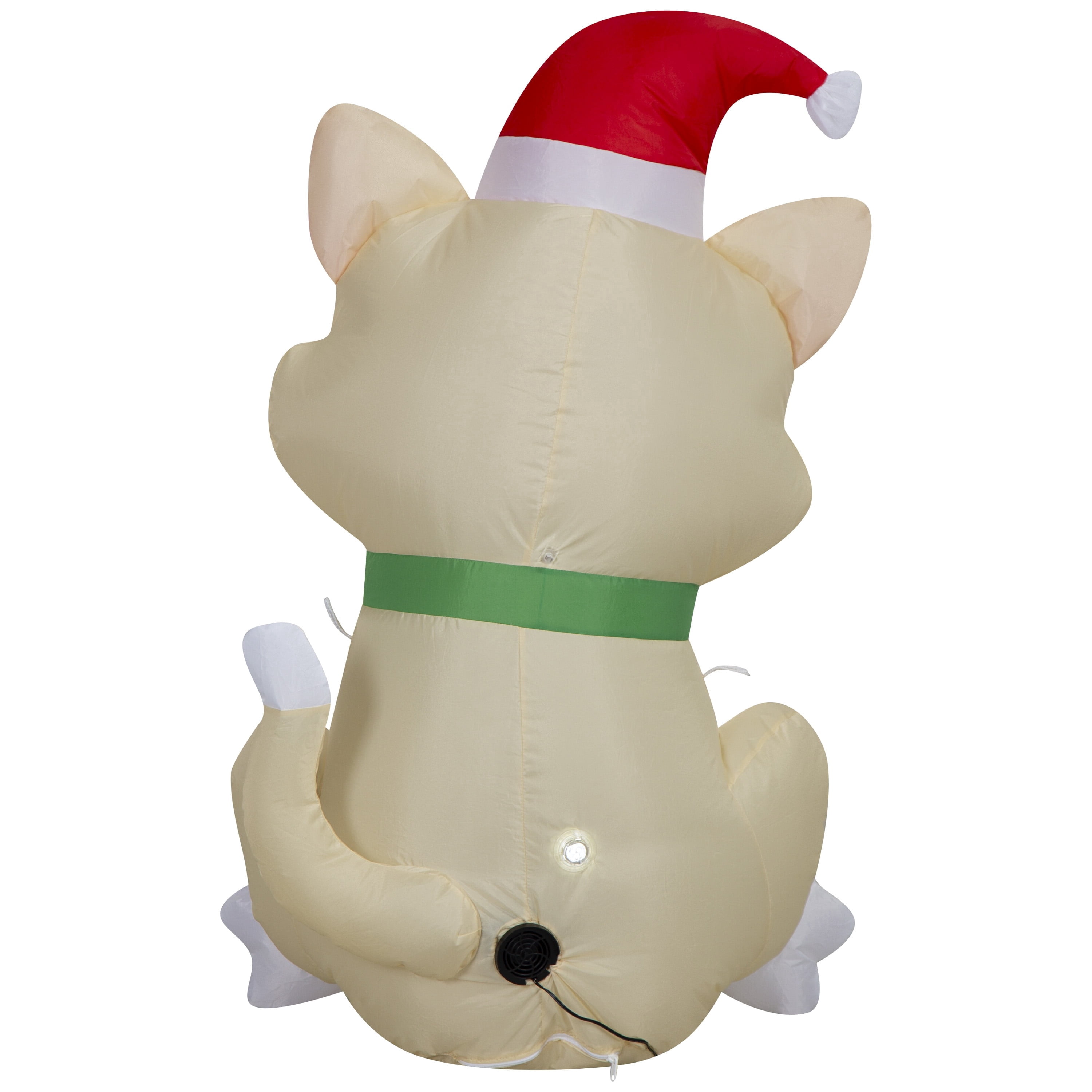 Multicolor Kitty Cat Christmas Airblown Yard Inflatable, 3.5', by Holiday Time