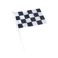 thumbnail image 4 of Checkered Racing Flags with Stick for Decorating Assorted Color Made of Polyester Compact Size, 4 of 8