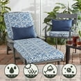 thumbnail image 5 of Greendale Home Fashions 18" x 18" Indigo Round Outdoor Chair Pad (Set of 2), 5 of 7
