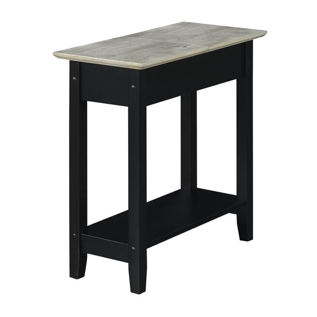 Ergode American Heritage Flip Top End Table con estación de carga y estante Ergode R6-377-VV