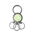 thumbnail image 1 of Porte-clés en Acier Inoxydable Motif illustration Vert Blanc, 1 of 3