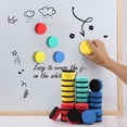 thumbnail image 4 of Magnetic Dry Erase Eraser Round Whiteboard Eraser, Soft Sponge Cleaning Pad with Magnet, 1 Pack Yellow Board Eraser for White Boards Glass Boards Office Supplies Classroom Supplies, 4 of 6