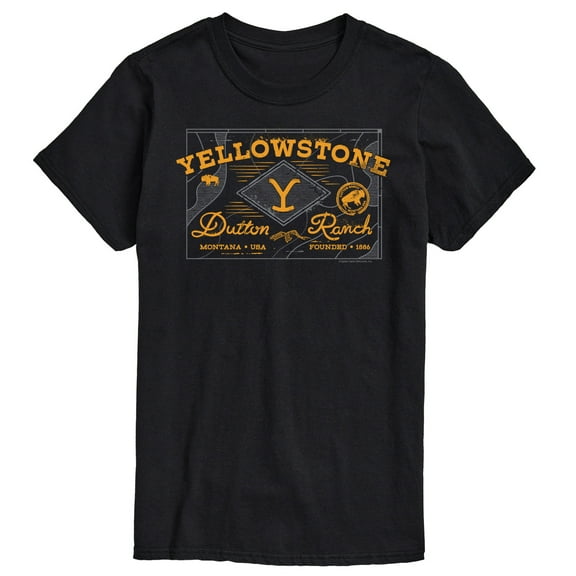 Yellowstone - Dutton Ranch Badge - Men's Short Sleeve Graphic T-Shirt