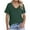 Green, variant on Womens Tops Short Sleeve Cotton V Neck T Shirt for Women Fashion Summer Soft Comfortable Solid Color Shirts (Pink XXL)